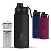720°DGREE Borraccia termica 530ml "noLimit" + Infusore Frutta - Ermetica, adatta a bevande gassate - Tappo a vite - Ideale per bambini, scuola, ufficio, fitness e outdoor