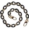 MEGAVOW 1 pezzi Tracolla Catena per Borsa Donna, Cinghia Tracolla per Borsa, Manico Piatto a Catena, Accessori per Borse Fai-da-te Uncineto Borsa a Mano, Nero, 60 cm