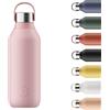 Chilly's Bottle Series 2 - Bottiglie Termiche in Acciaio Inossidabile con Colletto Liscio e Laccetto - Blush Pink, 500ml