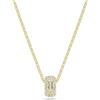 Swarovski Dextera Collana Pendente, Gioiello Versatile per Occasioni Speciali con Pavé di Cristalli Cry, Chiusura a Moschettone, Placcatura in Tonalità Oro, 38-43 cm, 0,9 x 0,5 cm