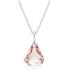 Swarovski Lunar Collana con Pendente a Goccia, Gioiello con Cristalli Rosa, Pietre Preziose a Taglio Toupie, Chiusura a Moschettone, Placcatura in Tonalità Oro Rosa, 38-43 cm, 2,2 x 1,3 cm