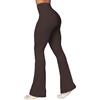 Sunzel, Leggings Svasati contenitivi, a Vita Alta a Incrocio e Gamba Larga, Adatti per Yoga, S