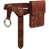 DIELIANHUA Set di Borsa da Cintura Medievale, Cintura Medievale con Retrò Marsupio, Marsupio Steampunk, Accessori Rinascimentale per Cosplay Mascherato Halloween