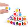 Gosknor 20pz Dadi Colorati, Acrilico, Dadi a Punti Colorati con Sei Lati Vuoti Angoli Arrotondati Dadi Colorati per l'Insegnamento per l'Istruzione Gioco da Tavolo in Classe Gioco a Rotazione