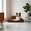 Italian Bed Linen Maxy Cuscinone Cane e Gatto ELEGANT - Cuscino per Animali Domestici Imbottito e Trapuntato, in Microfibra, 60x100 cm, Materassino Morbido e Confortevole per Cani Taglia Piccola/Media/Grande, Marrone