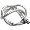 Yossee Tubo Doccia Flessibile Argento PVC Di Ricambio Universale, Antipiega E A Prova Di Perdite E Resistente Ad Alta Temperatura Connettore In Ottone (2 Metri)