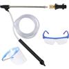 HoldOneLight Set di sabbiatura ad alta pressione - Levigatrice a umido con ugelli, occhiali protettivi, accoppiamento rapido da 1/4, 2500 PSI (NERO)