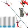 NEWFUN Sega manuale per potatura, Svettatoio Telescopico，2 In 1Taglia Rami Giardino Telescopico Manuale，da 82-528 cm，Regolabile in Altezza Attrezzi da Giardinaggio Altezza Per Segare e Cesoiare