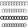 Tinoaly 10 Set Anelli Fissaggio per Avvitatore a Percussione da 3/8 e 10 Set da 1/2 Con O-Ring, Anelli di Fissaggio a Impatto Parte di Ricambio per Chiavi Pneumatiche Elettriche