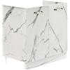 Shally Dogan Mobile Sottolavello per Cucina 2 Ante componibile Mobiletto base da 80 per Lavello (Marmo, 80 x 50 x 85 cm)