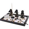 lachineuse Giardino Zen Giapponese - Speciale Le 3 Bonze di Saggezza - Decorazione Asiatica