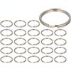 INNSPIRO Doppio anello per portachiavi in metallo argentato diam. 30 mm. 26 mm. 24u.