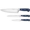 Wüsthof Classic Set di Coltelli con 3 Coltelli da Cucina, Wild Blueberry (blu)