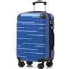 COOLIFE Valigia da cabina 56 cm M, Valigia rigida 38 L, Lucchetto TSA