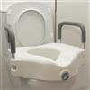 OrtoPrime Rialzo per WC con Braccioli Imbottiti - Rialzo WC Altezza 12 cm - Sedile WC Rialzato per Disabili - Alzawater per Anziani con Fissaggio di Sicurezza - Water Disabili Ortopedico