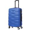 CELIMS - Valigia Media 20 kg Rigida Blu Leggera | Valigia da Stiva 65cm Donna | Lucchetto Integrato | ABS | Trolley Medio 65cm con 4 Ruote