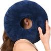 ODOXIA Cuscino Piercing Orecchio | Cuscino Ciambella Regolabile | Sollievo Dal Dolore da Condrodermatite | Imbottitura Modificabile per Comfort Personalizzato Donut Pillow (Dark Blue)