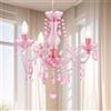 GyroVu Lampadario per Soggiorno, Mini Lampada a Sospensione con 3 Luci in Acrilico con Catena Regolabile, Lampada da Soffitto Rosa per Sala da Pranzo, Soggiorno, Camera da Letto