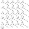 SKYPRO Assortimento di 25 ganci per pannello forato, ganci per pannello forato, accessori per pannelli forati, in metallo, per supermercati, negozi, soggiorno, cucina, casa (lunghezza 100 mm,