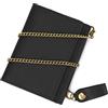 LUUFAN Portafoglio da uomo in vera pelle sottile borsa portafogli per gli uomini, 6007H nero, Size: 11x8x1.5cm, Casual