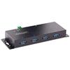 Startech.Com Hub USB 3.0 Industriale Black 4 porte 5G4AINDNP USB A HUB