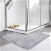 Ahhzyys Tappetino da Bagno a Forma di L, Antiscivolo, Assorbente, Tappetino angolare per Doccia, Morbido, Lavabile in Lavatrice, Tappeto Curvo per Camera da Letto e Cucina