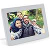 InLine Cornice portafoto digitale, WiFRAME, FRAMEO, WiFi, 10,1 pollici, 1280 x 800 schermo LCD IPS 16:9, memoria 16 GB, condividi istantaneamente i momenti tramite l'app Frameo da qualsiasi luogo,