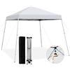RELAX4LIFE Gazebo da Giardino Pieghevole 3x3x2,6M, Gazebo da Esterno Impermeabile, Altezza Regolabile a 3 Livelli, Gazebo Pop-Up con Borsa per Fiere, Mercato (2,35x2,35x2,32/2,46/2,6M, Bianco)
