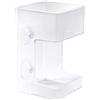 Gosknor Mangiatoia per Pesci Acquario, 10x6cm Vassoio Acquario Galleggiante & Affondante Porta Cibo Pesci Supporto con Ventose per l'Alimentazione di Tartarughe e Gamberetti (Quadrato)