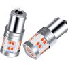 PYRJIN P21w Ba15s 12V-24V 1156 Lampadina Led Rosso, Super Bright Con Proiettore, Per Luce Dei Freni, Fanali Posteriori, Luce di Marcia Diurna, fendinebbia posteriori, luci posteriori, 2 pezzi