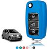 TOOMUME Cover Chiave TPU Trasparente Lucido, Custodia Chiave Copri Chiave Adatto per VW Volkswagen Golf 4/5/6 Multivan T5 Polo Up Caddy Beetle Sharan Jetta Bora Seat Ibiza Skoda Fabia