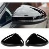 TTCR-II 2PCS Compatibile con Calotte Specchietti Audi A4 A5 RS4 B9 S5 RS5 2017 2018 2019 2020 2021 2022 2023, Sinistra + Destra Laterale Copri Specchietto Retrovisore A4 A5 RS4 non Side Assist-Nero