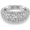 Swarovski Sublima Anello, Gioiello Versatile per Occasioni Speciali con Zirconia Trasparenti, Pietre Incastonate con Tecnica Chatonnage, Placcatura in Tonalità Rodio, Taglia 50