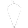 Swarovski Dextera Collana Pendente, Gioiello Versatile per Occasioni Speciali con Pavé di Cristalli Cry, Chiusura a Moschettone, Placcatura in Tonalità Rodio, 38-43 cm, 0,9 x 0,5 cm