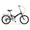 MBM Easy Pieghevole 20' Acc 6V, Bici Unisex Adulto, Nero A01, XX