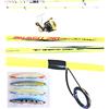 Pescasubito.com Kit Canna Spinning + Mulinello + 4 Long Jerk Pesca Pesce Serra Spigola Barracuda
