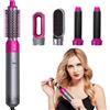 smallwell Spazzola Ad Aria Calda 5 in 1 - Spazzola Asciugacapelli 1000W Ferro Arricciacapelli Ioni Negativi con 3 Temperature, Air Styler per Asciugatura Raddrizzamento Stampaggio Volume