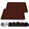 Rinsl Set di tappetini da doccia, in spugna di cotone, 700 g/m², ad asciugatura rapida, lavabile in lavatrice, rosso scuro, colore bordeaux, 50 x 70 cm, confezione da 2 pezzi