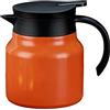 Tomotato Caraffa Termica per Caffè 1L, Dispenser Isolante per Bevande Calde in Acciaio Inossidabile con Infusore per Tè Rimovibile, Teiera e Dispenser per Casa e Ufficio (Arancia)