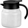 Tomotato Caraffa Termica per Caffè 1L, Dispenser Isolante per Bevande Calde in Acciaio Inossidabile con Infusore per Tè Rimovibile, Teiera e Dispenser per Casa e Ufficio (Bianco)