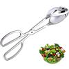 Lepidi Pinza Cucina in Acciaio Inossidabile, Pinze per Barbecue, Pinze per Buffet, Acciaio inossidabile Multifunzione Forma Delle Forbici Pinze per Servire per Insalata, Carne, Bistecca (Argento)
