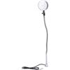 Fockety Luce lavoro a LED, 1500LM 6500K Luce bianca 360° Flessibile collo d'oca LED per macchina con base magnetica, lampada officina 15 W per tornio, banco lavoro (Spina