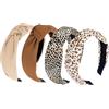 LQTSLFM Cerchietti da donna,4 Pezzi Fasce per capellis da donna,Cerchietto Donna Elegante,Accessori per Capelli Antiscivolo Fasce per Donnas e Ragazze per Capelli Moda Boho Larghe
