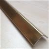 ARCANSAS S.R.L. Profili pvc oro spazzolato angolare mm 25x25x2 - da 2,60 mt.