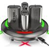 Noiposi Batteria ricaricabile per controller Xbox Series X, 4 batterie per controller Xbox One da 1500 mAh, batteria ricaricabile con caricabatterie per Xbox One S/X/Xbox Series S/X G0741500B