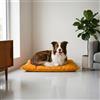 Italian Bed Linen Maxy Cuscinone Cane e Gatto ELEGANT - Cuscino per Animali Domestici Imbottito e Trapuntato, in Microfibra, 60x100 cm, Materassino Morbido e Confortevole per Cani Taglia Piccola/Media/Grande, Giallo