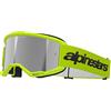 ALPINESTARS Maschera VISION 3 WORDMARK Giallo Argento ALPINESTARS