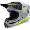 ALPINESTARS Casco Bambino SM3 YOUTH RADIUM Grigio Giallo ALPINESTARS