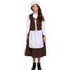 HENBRANDT Victorian Maid Girls Fancy Dress Servant World Book Day Week Kids Child Costume