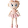 Dlishka Peluche Tralalero Tralala,Italian toy Brainrot, simpatico, morbido, per bambini e adulti, squalo peluche, Tung Tung Tung Sahur, per appassionati dei giochi e collezionisti (Ballerina Cappuccina)